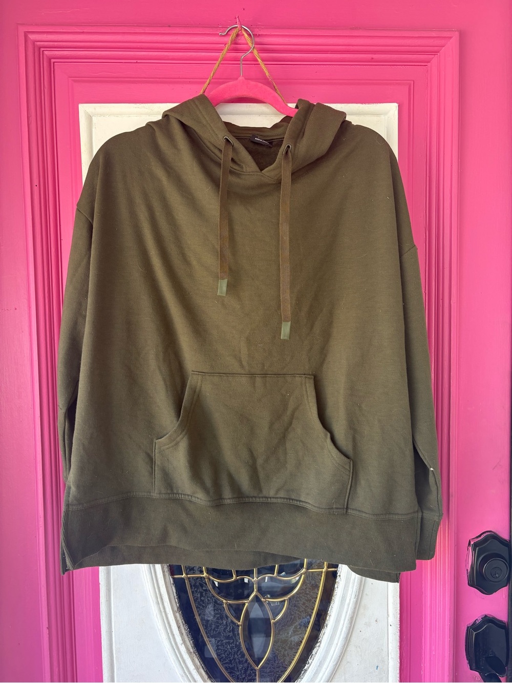 Athletic Works Olive Green Crewneck Hoodie Sweater